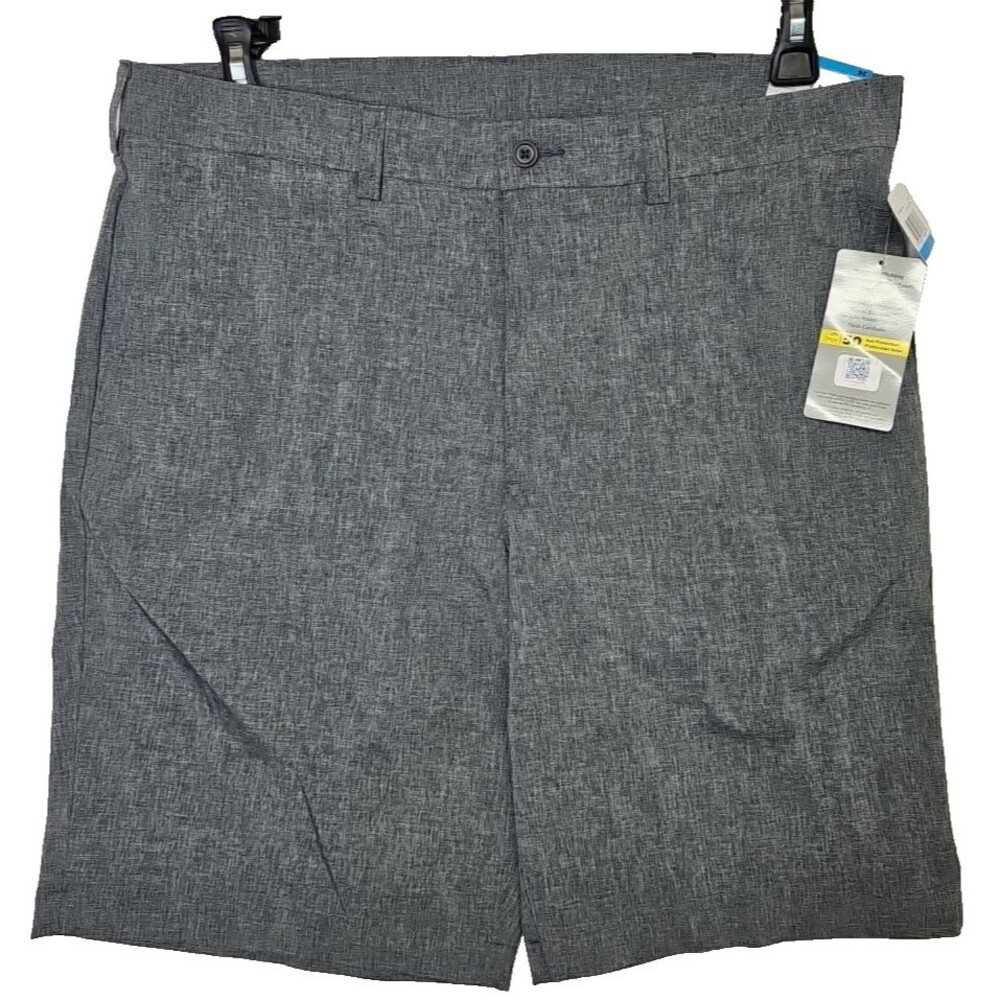 Men's PGA Tour Golf Shorts Gray Size 36 Moisture Wicking MSRP 68 UPF 50
